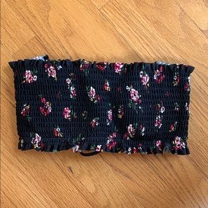 Floral Bandeau Bikini Top